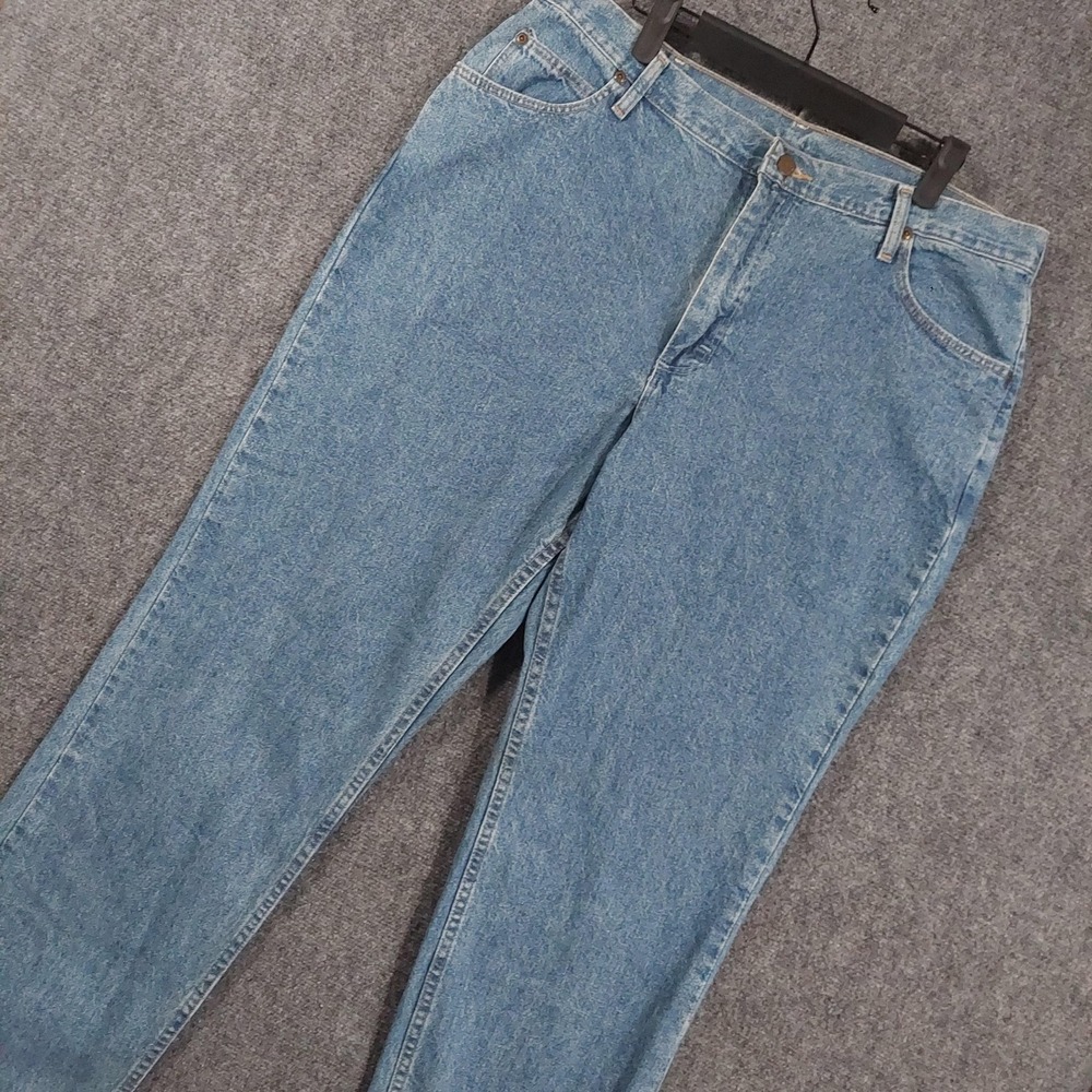 Vintage Wrangler Blues Jeans Womens 16 High Rise Relaxed‎ Straight 36x32 USA
